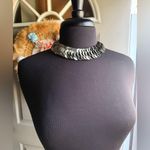Vintage NOS seashell chunky choker necklace Black Photo 1
