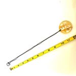 Chinese circle yellow pendant necklace on cord Photo 7