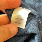 J Jill Sweater‎ Women Med Blue Love Linen Lagenlook Open Cardigan Work Office Photo 5