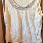 Christopher & Banks   Tank Top with Black Accents xl Photo 0