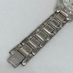 DMQ women silver tone watch 31mm rhinestones quartz bracelet size 6.5” running Photo 4