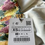 ZARA NWT FLORAL HALTER NECKLINE CROP TOP BLOGGERS FAV XS Photo 7