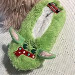 Disney Star Wars Mandalorian Slippers Christmas Fuzzy Babba House Shoes Green One Size Photo 3