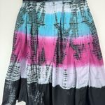 Y2K Tie Dye Midi Skirt Sz Large Foldover Waistband Photo 12
