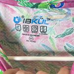 IBKUL Women's Rachel Hot Pink Multi Long Sleeve Crew Neck Shirt Size‎ XS Photo 3