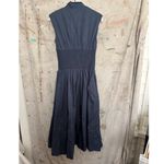 Anthropologie  the Tommie Cap-Sleeve Smocked Front-Zip Shirt Dress Photo 4