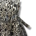 Free People  Black & Ivory Smocked Halter Mini‎ Dress XS Boho Festival Style Photo 7