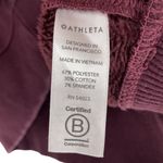 Athleta Antique Burgundy Cozy Karma 1/4 Zip Plush Lined semi cropped size M Photo 4