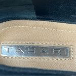 Tahari  Flats Esther Suede Grommet Detail studded Pointed Toe Black size 7.5 Photo 5