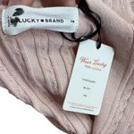 Lucky Brand Blush Cable Knit Sweater Dress Pink Size Petite Medium NWT Photo 9