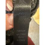 Kyodan  Alpine 1/4 Zip Double Brushed‎ Jacquard Sweater Size Black Gray Petite S Photo 6