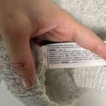 MNG Womens Light Grey Crewneck Knit Textured Long Sleeve Sweater Small Gray Photo 4