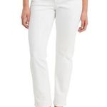 Levi’s White Classic Straight Leg Denim Jeans Size 26 Photo 0