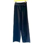 ZARA ‎ Tie-Front Wide-Leg Black Trouser Pants Size S Photo 1