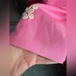 Vintage handmade 50/60s pink beaded cap sleeve formal maxi dress, size small Photo 10