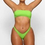 SKIMS  Swim Strapless Monokini Neon Green Size XL Photo 1