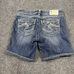 Silver Jeans Silver Suki Flap Jean Shorts Womens 27 Blue Stretch Photo 2