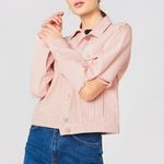 NA-KD Pink Cut Out Sleeve Denim Jacket Photo 5