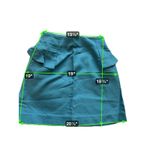 Sandro Paris Blue Textured Ruffle Detail Mini Skirt Size 3 Fits 8 Photo 1