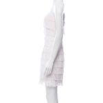 2 / $100 🤍 Jay Godfrey Fringe White Mini Dress Photo 8