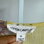 Cotton Candy LA sz M yellow fairy Y2k Floral cutout Mini Dress Photo 4