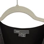 Vince  Lamb Leather Silk Black Tank Top Boxy Grunge Punk NEW Womens Size 2 Photo 2