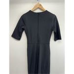 B Darlin B. Darlin Black Dress Juniors Size 5 Short Sleeve Ruched Back Zip NEW Photo 6