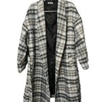 Apparis Sadia Jacket Plaid Collared Neck Size XXL Blue Photo 3