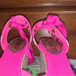 Juicy Couture Malinda Fuchsia Canvas Angel/Gold Ribbon Espadrille New in Box Photo 6