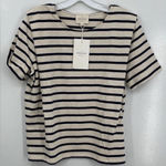 Sézane  Striped Breton Short Sleeve Shirt Size M Photo 0
