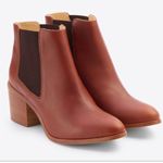 Anthropologie Nisolo Brown Leather Ankle Chelsea Heel Boot Size 8 NWOT Photo 2