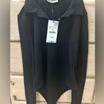 ZARA NWT  Polo Bodysuit In Black Photo 3