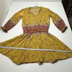 Poupette St. Barth Boho Long Sleeve Mini Dress Womens Size Medium Viscose *FLAWED Photo 9
