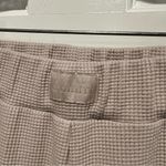 Comfrt Waffle Lounge Pant XS Wide Leg Sweatpants Neutral Pull On Comfy Pants Tan Photo 4