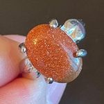 Windsor tan gemstone S925 silver ring size 6.5 Photo 3