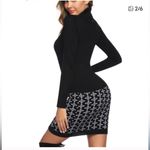 Casual/ Comfortable And Warm Hem Patchwork Sweater Dress Black Size XXL Photo 3