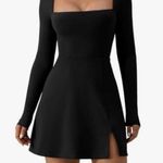 Long sleeve short black dress Photo 2