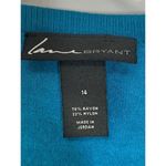 Lane Bryant Womens Sweater V Neck Button Cuffs Long Sleeve Blue Size 14 Photo 4