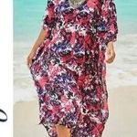 NWT Swimsuits for All Floral Beaded Maxi Dress Size: 18/20 Pink Size undefined Photo 1