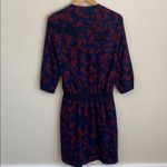 Newlily Elegant Blue and burgundy Patterned Dress size large Photo 6