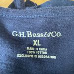 G.H. Bass &Co. G.H. Bass & Co. women’s navy top 3/4 sleeves size XL with eyelet design Photo 3