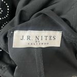 J.R. Nites By Caliendo Vintage 90s Y2K Black Velvet Top Mesh Sleeves and Back Size 10 Photo 2