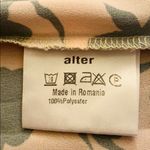 Peach w/ green flower print pussy bow blouse. GUC Pink Size 8 Photo 6