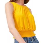 1. State NWT  Jersey Knit Smocked Hem Tank in Sunflower Yellow Photo 0