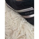 Coach ‎ Sneakers Black Signature Jacquard Silver Stripe Hook and Loop Closure 10 Photo 3