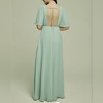 David's Bridal AW Vickie Bridesmaid Prom Formal Special Occasion Wedding Guest Dress, 12, Green Photo 1