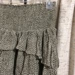 Ramy Brook New York Silk Dot Print Smocked Waistband Ruffle Tiered Mini Skirt Photo 1