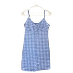 Brandy Melville  John Galt Blue Plaid Colleen Mini Dress Photo 3