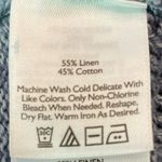 Eddie Bauer Linen Cotton Blend  Blue Women's Cardigan Sweater Hoodie Photo 5