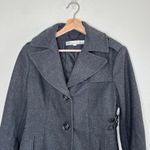 Kenneth Cole  Classic Womens Gray Wool Blend Peacoat Size 6 Photo 3